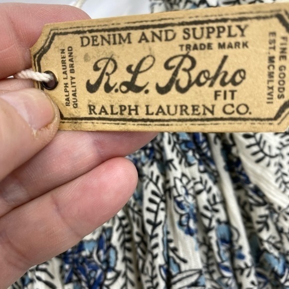 Denim and Company RL BoHo floral print top M - Picture 11 of 12